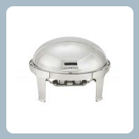 7 Quart oval roll top chafer